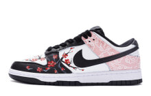 【定制球鞋】 Nike Dunk Low 云锦鸳鸯 手绘喷绘中国风 低帮 板鞋 女款 黑白 / Кроссовки Nike Dunk Low DD1503-106