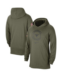 Nike men's Olive Texas Longhorns Military-Inspired Pack Long Sleeve Hoodie T-shirt