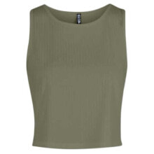 PIECES Kylie Crop Sleeveless T-Shirt