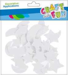 Декоративный элемент или материал для детского творчества Craft with Fun CF OZDOBA DEK EVA GWIAZD FLUO SPRZYL 40ST 12/144