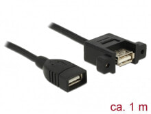DeLOCK 85460 USB кабель 1 m 2.0 USB A Черный