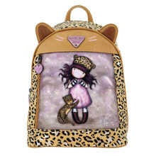 Детские рюкзаки и ранцы для школы для девочек повседневный рюкзак Gorjuss Леопардовый (25,5 x 31 x 10 cm)