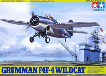 Сборные модели и аксессуары для детей tamiya Model plastikowy Grumman F4F-4 Wildcat