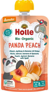 Quetschie Panda Peach, Pfirsich, Aprikose, Banane mit Dinkel ab 8 Monaten, 100 g