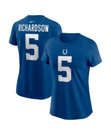 Nike women's Anthony Richardson Royal Indianapolis Colts 2023 NFL Draft First Round Pick Player Name and Number T-shirt