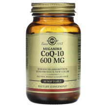 Коэнзим Q10 Solgar, Megasorb CoQ-10, 600 mg, 30 Softgels