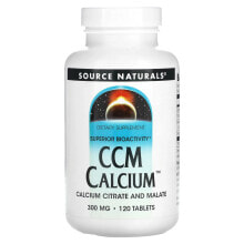Source Naturals, CCM кальций, 300 мг, 120 таблеток
