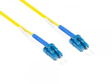 Кабели и разъемы для аудио- и видеотехники Alcasa LW-9005LC волоконно-оптический кабель 0,5 m OS2 2x LC Желтый