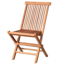 Garden chair Kayla 46,5 x 56 x 90 cm Natural Teak