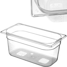 Посуда и емкости для хранения продуктов Tritan BPA free GN food container 1/3, height 100 mm - Hendi 869420