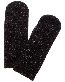 Купить женские перчатки и варежки sofiacashmere: Sofiacashmere Honeycomb Lurex Cashmere Mittens Women's Black