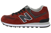 New Balance NB 574 耐磨透气 低帮 跑步鞋 男女同款 红色 / Кроссовки New Balance NB 574 ML574NCL