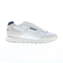 Reebok Glide Mens White Synthetic Lace Up Lifestyle Sneakers Shoes 9.5