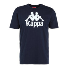 Мужские футболки Мужская футболка повседневная синяя с логотипом Kappa Caspar Tshirt