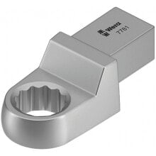 Торцевая головка, свечной или торцевый ключ Wera 7781. Product type: Torque wrench end fitting, Product colour: Silver, Hex key sizes (metric): 17 mm