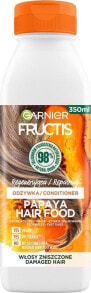 Кондиционер для поврежденных волос Garnier Fructis Hair Food Papaya Odżywka regenerująca do włosów zniszczonych 350ml