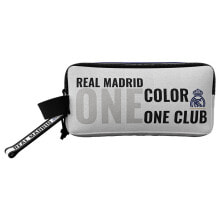 REAL MADRID Triple Pencil Case With 3 Compartments One Color One Club
