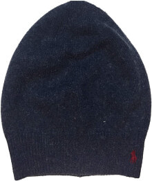 Мужские бейсболки Мужская шапка синяя трикотажная Polo Ralph Lauren Slouchy Mens Cotton Blend Hat