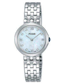 Женские наручные часы Женские наручные кварцевые часы Pulsar ремешок из нержавеющей стали. Водонепроницаемость-5 АТМ. Прочное, минеральное стекло.