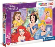 Clementoni Puzzle 180 Princess. Księżniczki 29311