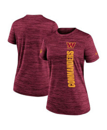 Nike women's Burgundy Washington Commanders Velocity Performance T-Shirt