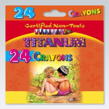 Titanum Crayons 24 Wax Crayons Titanum (2124D)