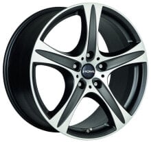 Колесный диск литой Ronal R55 SUV mattschwarz-frontkopiert 9.5x20 ET30 - LK5/112 ML66.5