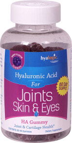 Гиалуроновая кислота hyalogic Hyaluronic Acid For Joints Skin & Eyes Berry Жевательная конфета с гиалуроновой кислотой для здоровья суставов, кожи и глаз - 60 жевательных конфет
