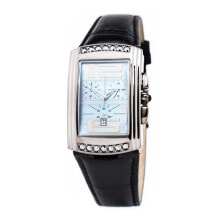 Мужские наручные часы с ремешком Мужские наручные часы с черным кожаным ремешком Chronotech CT7018B-04S ( 28 mm)