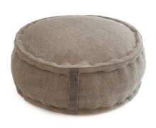 Купить товары для дома RNT by Really Nice Things: Runder poufaus aus beige Baumwolle