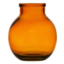 Vase Amber recycled glass 21 x 21 x 25 cm