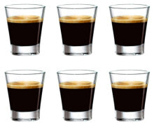 Купить кружки, чашки, блюдца и пары Bormioli Rocco: Espressoglas Caffeino 6er Set