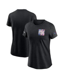 Nike women's Black New York Giants 2023 NFL Crucial Catch Sideline Tri-Blend T-shirt