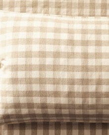 Children's check pillowcase