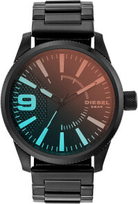 Мужские наручные часы с браслетом Мужские наручные часы с черным браслетом Diesel Mens Analogue Quartz Watch