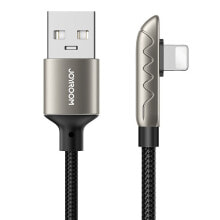 Купить компьютерные кабели и коннекторы joyroom: Kabel przewód dla graczy do iPhone USB - Lightning do ładowania i transmisji danych 2.4A 1.2m srebrny