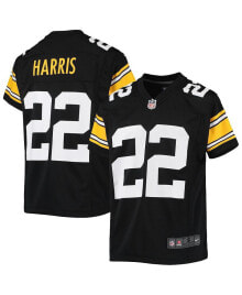 Youth Boys Najee Harris Black Pittsburgh Steelers Alternate Game Jersey