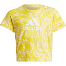 ADIDAS Future Icons Hybrid Animal Print Cotton Regular Short Sleeve T-Shirt