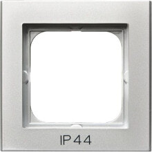 Умные розетки, выключатели и рамки ospel Sonata single frame for switches IP-44 silver matt (RH-1R / 38)