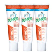 Elmex Junior Trio Toothpaste  Детская зубная паста  3 x 75 мл