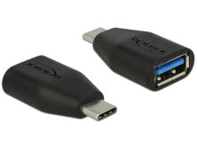 DeLOCK 65519 кабельный разъем/переходник USB 3.1 Gen 2 Type-C USB 3.1 Gen 2 Type-A Черный