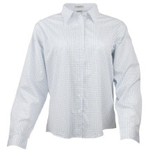 Купить женские футболки и топы River's End: River's End Ezcare Check Woven Long Sleeve Button Up Shirt Womens White Casual T
