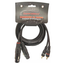 EUROCONNEX 4310-1 /F RCA To XLR Cable 2x2 M 1 m