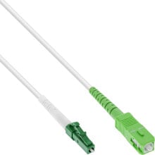 Кабели и разъемы для аудио- и видеотехники InLine 88425 волоконно-оптический кабель 25 m LC/APC SC/APC OS2 Белый