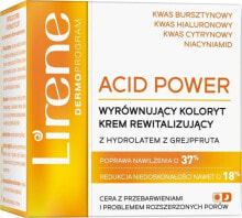 Увлажнение и питание кожи лица Lirene lirene acid power krem wyruwnujący koloryt cery hydrolatem z grejpfruta 50ml