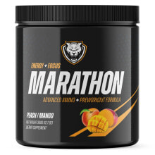 Аминокислоты 6AM Run, Marathon, Advanced Amino + Preworkout Formula, Peach Mango, 12.7 oz (360 g)