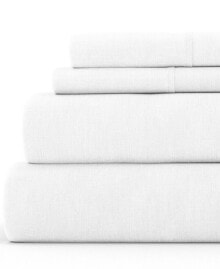 ienjoy Home collection Linen Rayon From Bamboo Blend Deep Pocket 300 Thread Count 4 Piece Sheet Set, Full