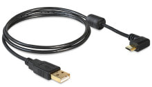 DeLOCK USB2.0 1m USB кабель 2.0 USB A Micro-USB B Черный 83147