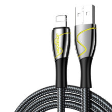 Kabel przewód Mermaid series iPhone USB - Lightning 2.4A 2m czarny купить в аутлете