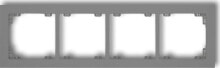 Умные розетки, выключатели и рамки Karlik Four-fold universal frame made of Deco plastic, gray matt (27DR-4)